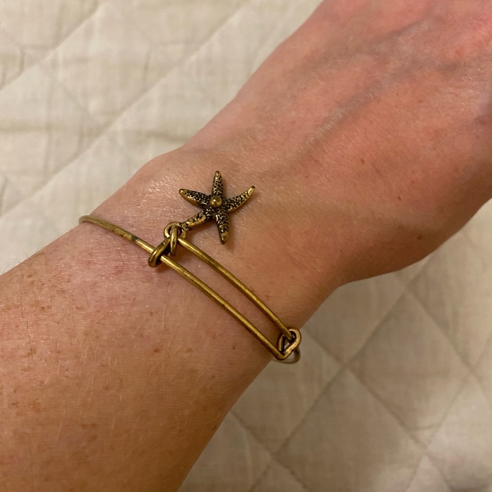 Alex and Ani Gold Starfish Bracelet